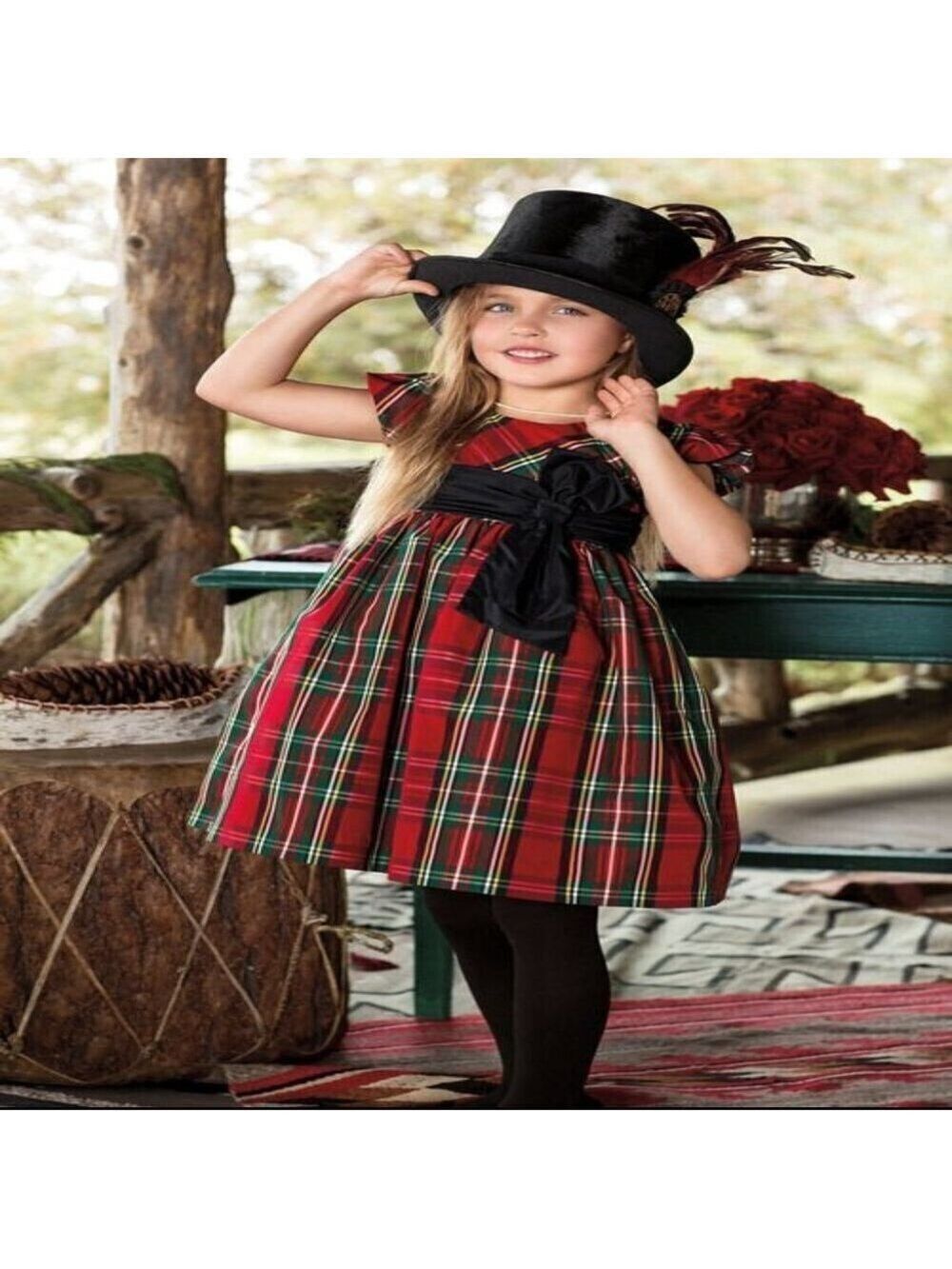 **HOST PICK** Ralph Lauren Christmas Holiday Party Red Tartan Dress 24M